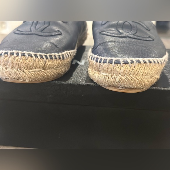 Chanel espadrilles lambskim Navy - Picture 2 of 7